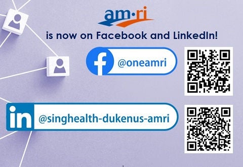 Find AMRI on Facebook and LinkedIn