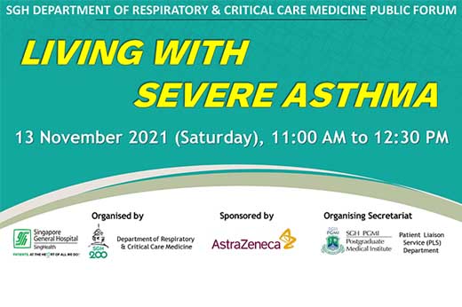 SGH Living with Severe Asthma Public Forum (13 Nov 2021)