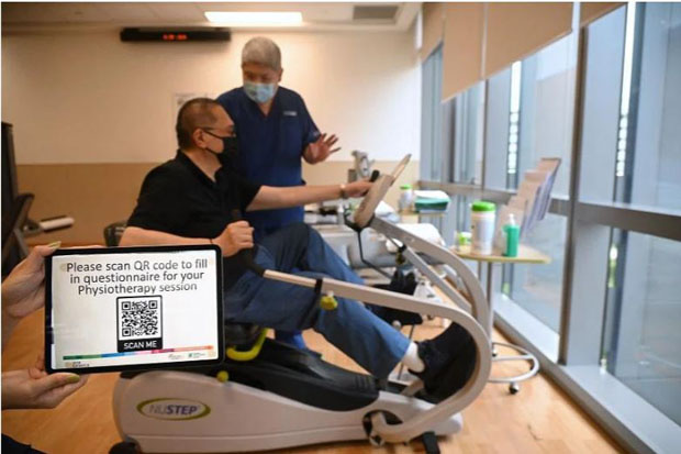  ​The Robotic Process Automation saved physiotherapists more than 1,350 hours between March and December 2022. ST PHOTO DESMOND WEE 