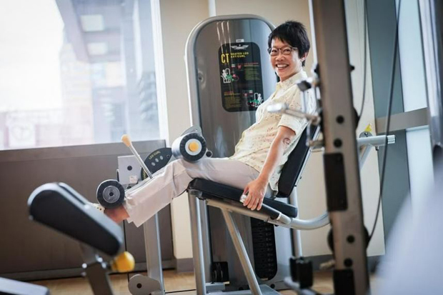  ​Regular gymgoer Diana Chin, 64, had knee preservation surgery in 2022 which has allowed her to stay active. ST PHOTO GIN TAY 