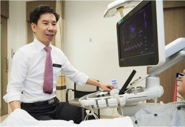  ​Prof Chong Tze Tec, in a staged ultrasound scan, says diabetic ulcers, which do not heal well, can lead to amputations. 